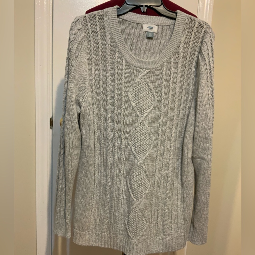 NWOT Old Navy Knitwear Tunic Sweater in light Gray color XXL